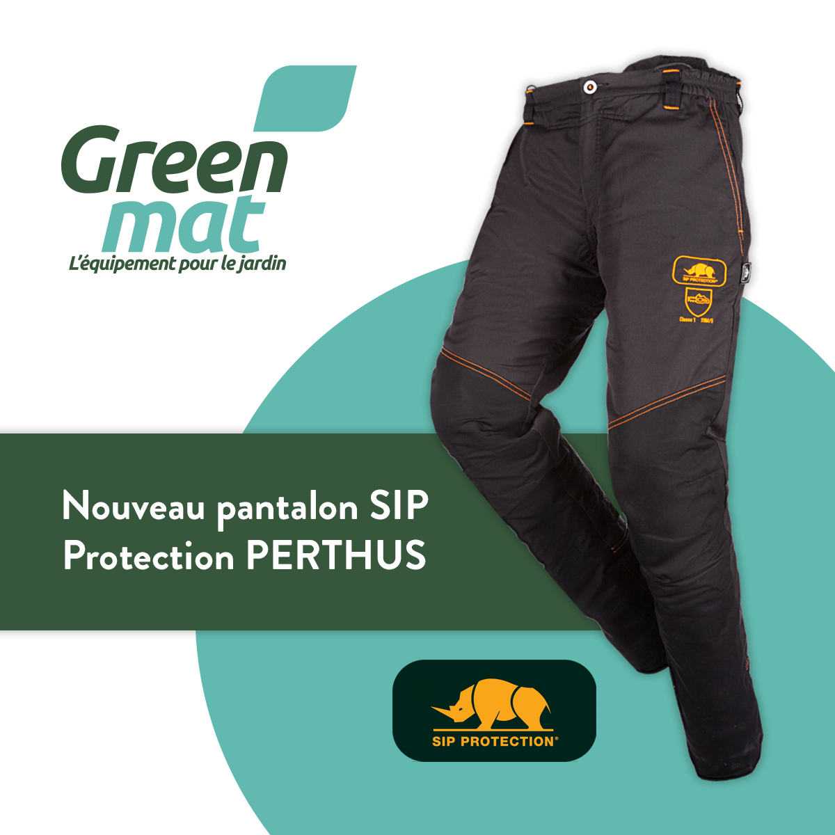 Pantalon anti-coupure classe 3 type A haute-visibilité PERTHUS FLASH 3 SIP  PROTECTION - 1RQ3